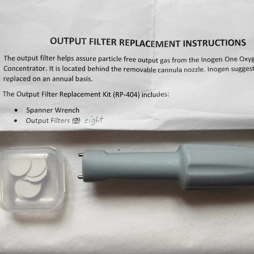 Output Filter Replacement Kit For Inogen One Portable O2 Units G4 or G5 Series